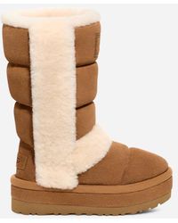 UGG - Botte Tall Classic Chillapeak in Brown, Taille 36, Cuir - Lyst