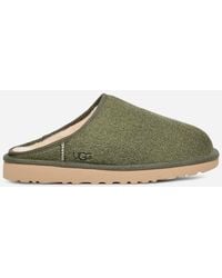 UGG - Chausson à enfiler en daim Classic Shaggy pour homme | UE in Deep Shade, Taille 41 - Lyst