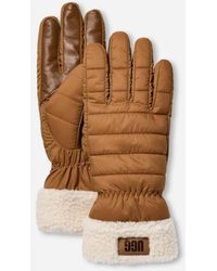 UGG - Aw Fluff Cuff Glove Nylon - Lyst