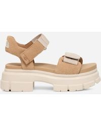 UGG - Sandale Ashton Ankle pour femme | UE in Beige, Taille 37.5, Cuir - Lyst