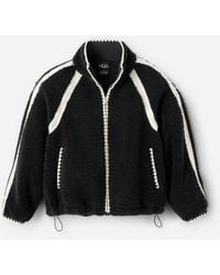 UGG - Nikia Crochet Fluff Jacket Fleece/Recycled Materials - Lyst