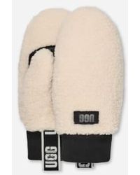 UGG - Moufle En Fluff Avec Ruban À Logo - Lyst
