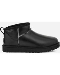 UGG - Classic Ultra Mini Leather Regen Classic Boots - Lyst