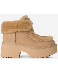 UGG - Esmee Lace Up Sheepskin Classic Boots - Lyst