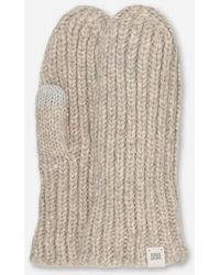 UGG - Grobe Rippstrickfäustlinge Für Damen - Lyst