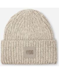 UGG - Chunky Rib Beanie Acrylic Blend - Lyst