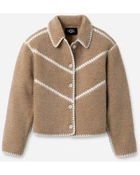 UGG - Ellison Fluff Shell Jacket Fleece/Recycled Materials Tops - Lyst
