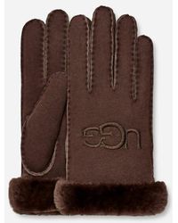 UGG - ® Shearling Logo Embroidered Glove - Lyst