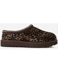 UGG - Tasman Caspian Recycled Materials/Suede/Cow Hair Slippers - Lyst