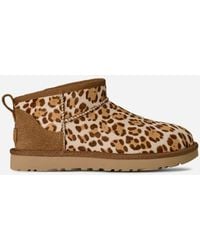 UGG - Classic Ultra Mini Plains Cow Hair Classic Boots - Lyst