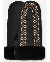 UGG - Atherson Embroidered Mitten Sheepskin - Lyst