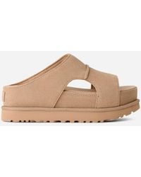 UGG - Goldenstar Hi Cutout Slide Suede Sandals - Lyst