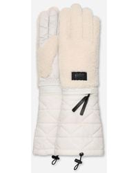 UGG Aw Fluff Modular Glove Fleece Gloves in Brown | Lyst