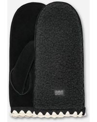 UGG - Fäustlinge Aus Fluff Mit Muschelrand Für Damen - Lyst