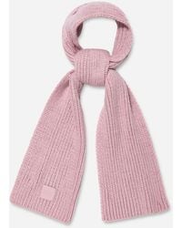 UGG - W Chunky Rib Knit Scarf in Mauve, Taille O/S, Autre - Lyst