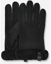 UGG - Classic Leather Logo Glove - Lyst