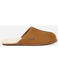 UGG - Chausson Scuff pour homme | UE in Brown, Taille 50.5, Cuir - Lyst