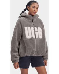 UGG Olympia Jacket Logo in Pink | Lyst