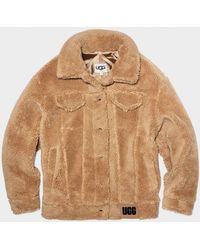 UGG Frankie Sherpa Trucker Jas - Naturel