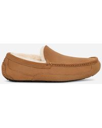 UGG - Chausson Ascot pour homme | UE in Brown, Taille 41, Cuir - Lyst