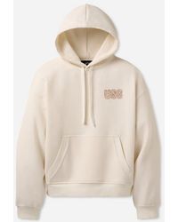 UGG - Logo Hoodie Cotton Blend Tops - Lyst