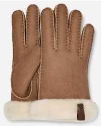 UGG - ® Shorty Leather Trim Glove - Lyst