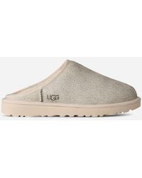 UGG - Classic Slip-On Crackle Sheepskin Sandal - Lyst