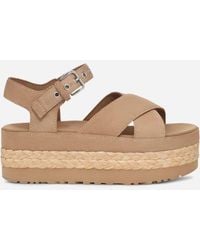 UGG - ® Aubrey Ankle Suede/textile/recycled Materials Sandals - Lyst
