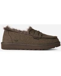 UGG - Ellis Embossed Loafer Sheepskin Shoes - Lyst