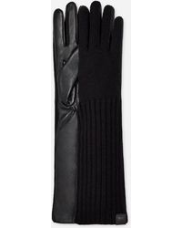 UGG - ® Leather And Knit Glove - Lyst
