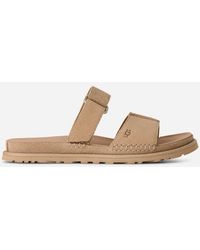 UGG - Goldengaze Slide Suede Sandals - Lyst