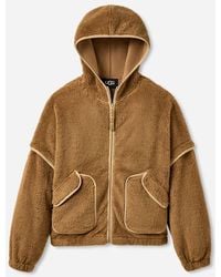 UGG - Mariella Fluff Zip Hoodie Polyester Tops - Lyst