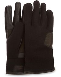 UGG Fabric and Leather Handschuhe für aus Leder - Schwarz
