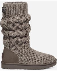 UGG - ® Classic Cardi Cabled Knit Classic Boots - Lyst