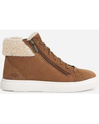 UGG - Basket mi-haute zippée Alameda pour in Brown, Taille 38, Cuir - Lyst