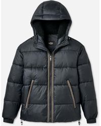 UGG - Xayden Braid Puffer Jacket Nylon - Lyst