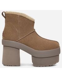 UGG - New Heights Platform Mini Sheepskin Boots - Lyst