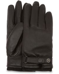 UGG Leather Belted Handschuhe für aus Leder - Schwarz