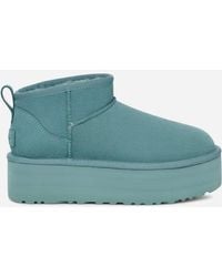 UGG - Classic Ultra Mini Platform Suede Classic Boots - Lyst