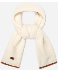 UGG - Fluff Scalloped Scarf Fleece Scarves - Lyst