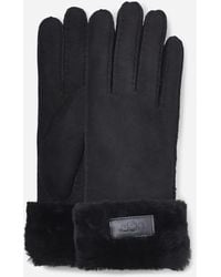 UGG - Turn Cuff Gants pour in Black, Taille S, Shearling - Lyst
