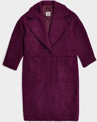 UGG Hattie Long Oversized Coat - Purple