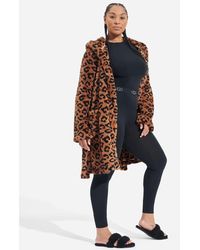 UGG - ® Aarti ®fluff Print Robe Fleece/recycled Materials Robes - Lyst