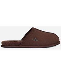 UGG - Chausson Scuff pour homme | UE in Dusted Cocoa, Taille 42, Cuir - Lyst