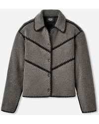 UGG - Ellison Fluff Shell Jacket Fleece/Recycled Materials Tops - Lyst
