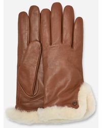 UGG - Handschoen Met Split Van Leer En Sheepskin Voor - Lyst