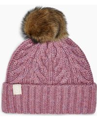 ugg cable pom beanie
