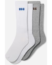 UGG - Leander Logo Crew 2 Pack Cotton - Lyst
