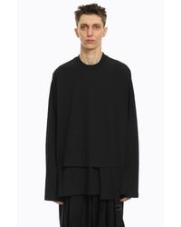 JOE CHIA Habanya Long Jacket in Black for Men | Lyst