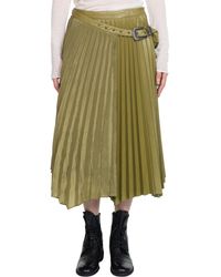 ANDERSSON BELL Nicola Double Pleats Skirts in Green | Lyst